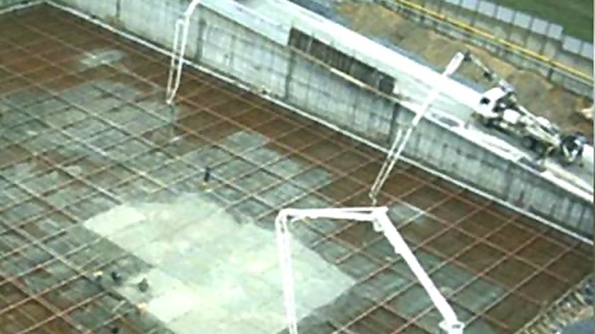 Raft foundation works at the Beko Electronics site in Istanbul