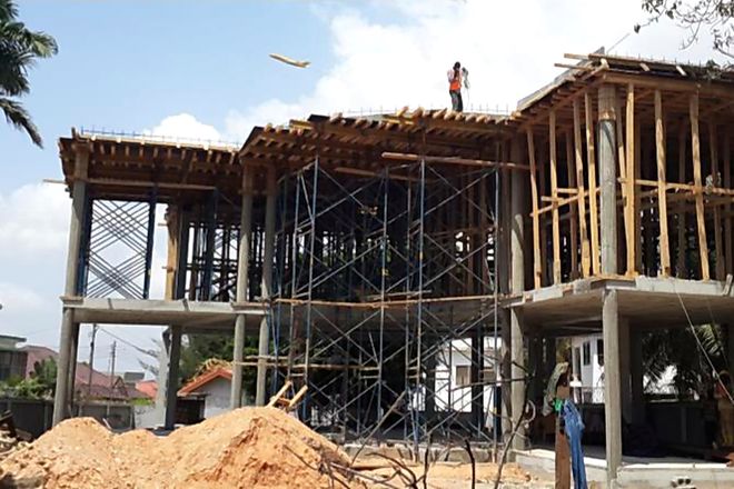 Bosphorus Restaurant under construction in Labone, Accra