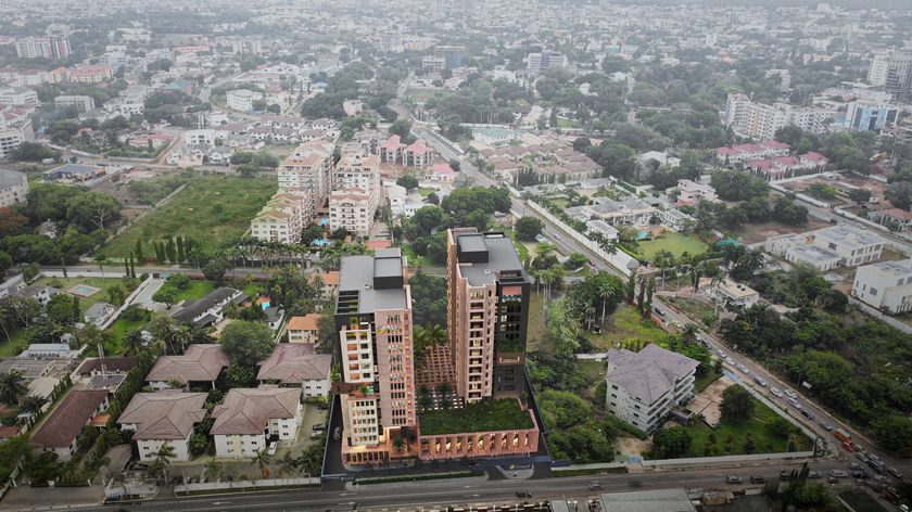 Aerial view of Grand Mirage within the Airport Residential Area